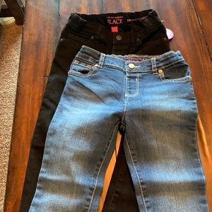 New Children’s Place jeans. Black and blue.